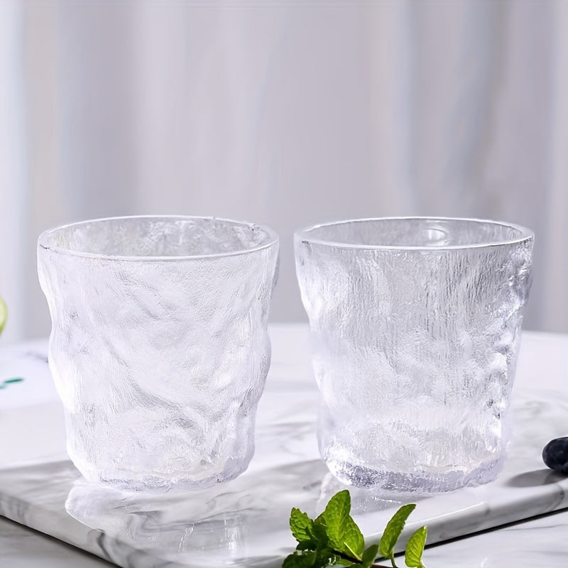 Nordic Style Glacier Pattern Glass Cup 6pcs Set