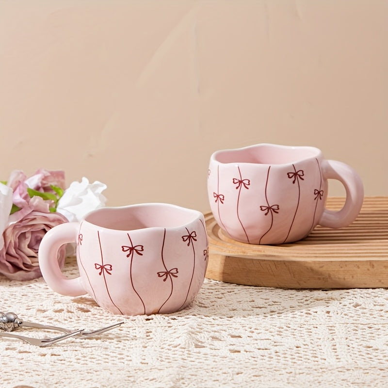 YUMIPLUS 74oz Insulated Pink Bow Mug