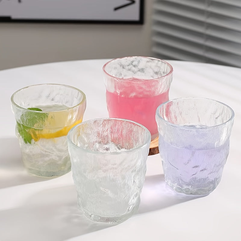 Nordic Style Glacier Pattern Glass Cup 6pcs Set