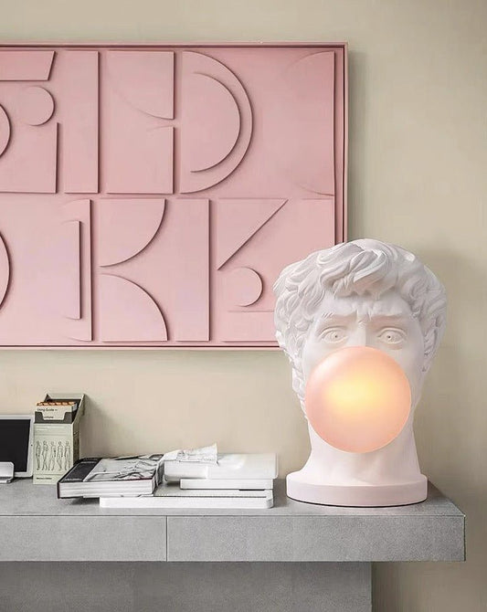 Naughty David Bubblegum Designer Table Lamp