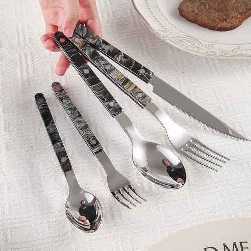 Modern French Bistrot Flatware Set - 10 Pieces