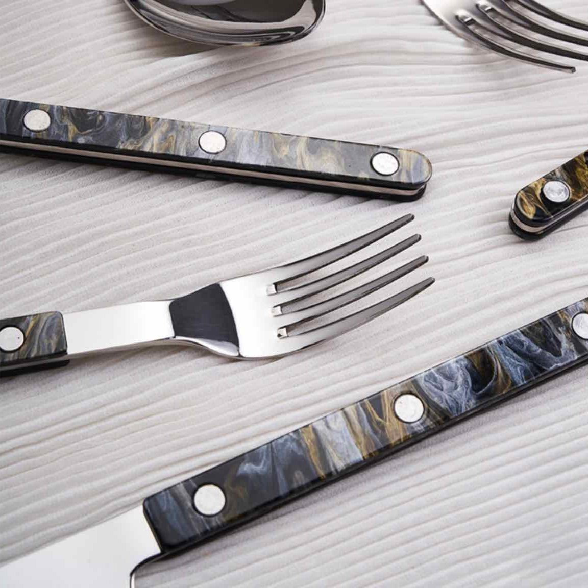 Modern French Bistrot Flatware Set - 10 Pieces