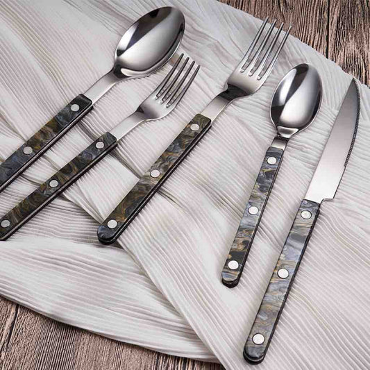 Modern French Bistrot Flatware Set - 10 Pieces