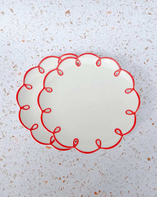 Cloud Dream Ceramic Dinner Plates (Set of 2)