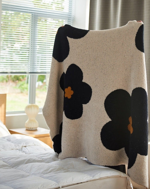 Ultra Soft Microfiber Sunflower Pattern Throw Blanket